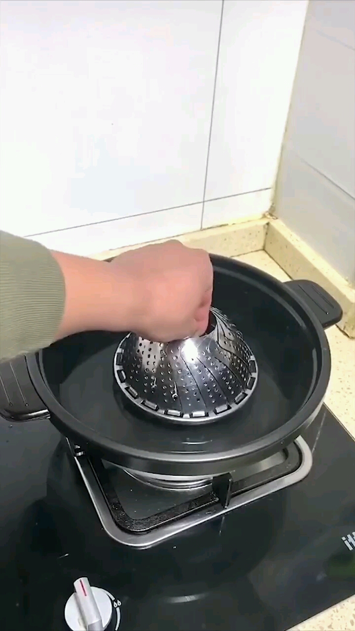 不锈钢折叠蒸笼大锅都可以用!