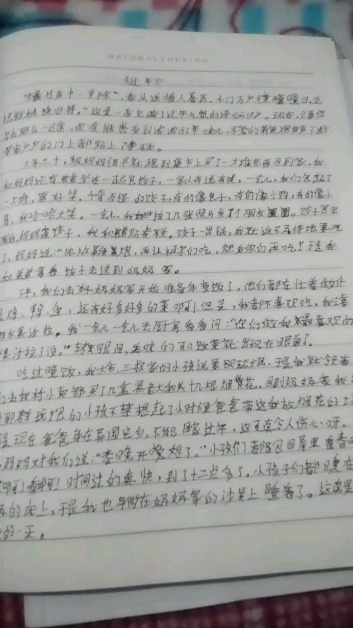 写一篇《过年》的作文