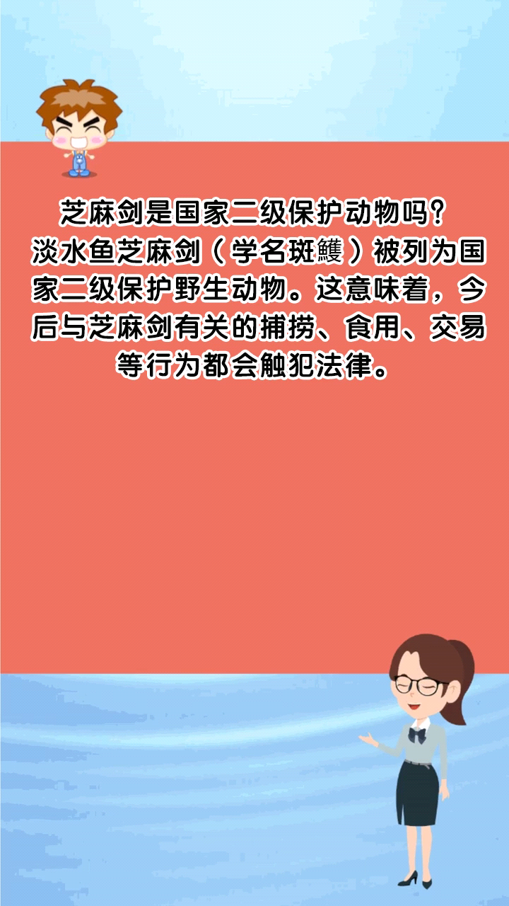 芝麻剑是国家二级保护动物吗?