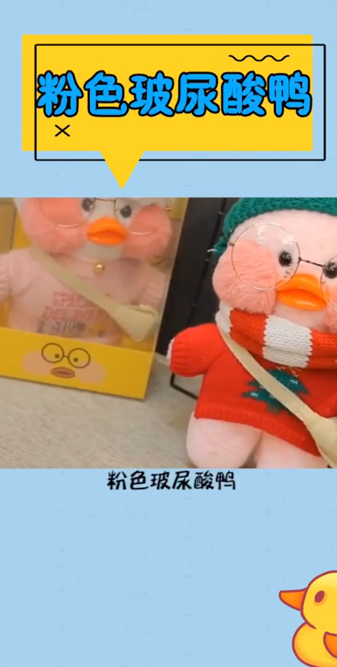 粉色玻尿酸鸭