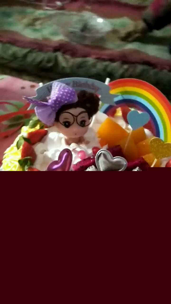 我女儿的生日蛋糕,漂亮吧。