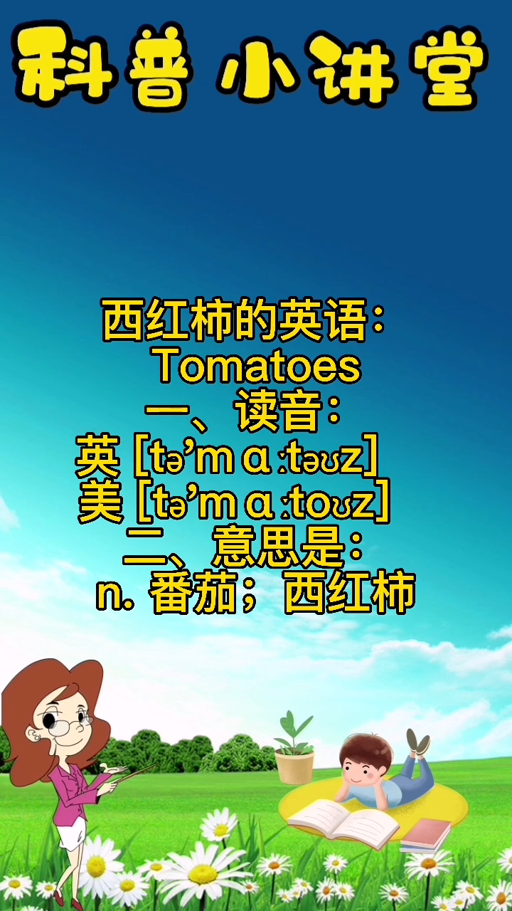西红柿的英语怎么说?