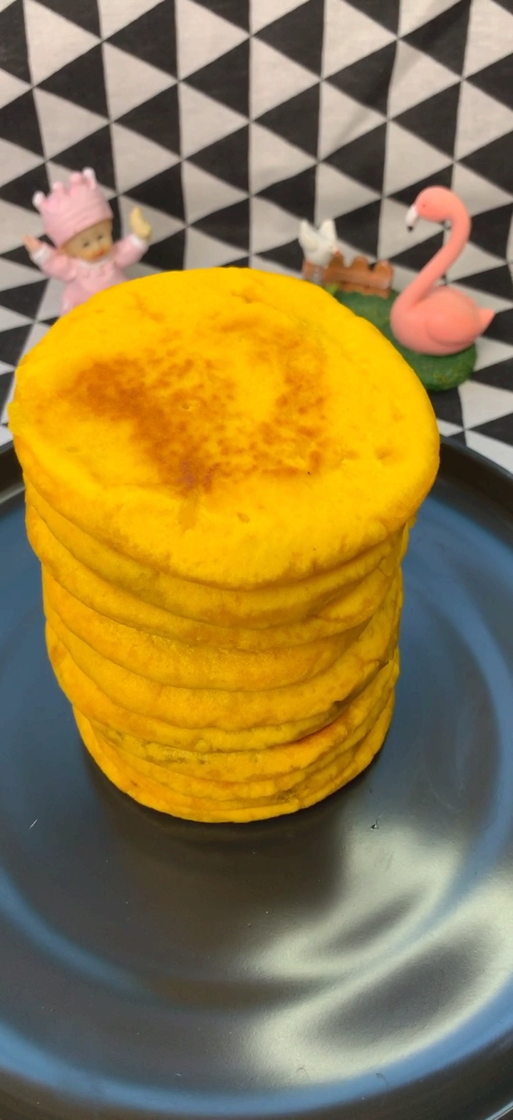 #人间美味是火锅#松软可口的南瓜饼