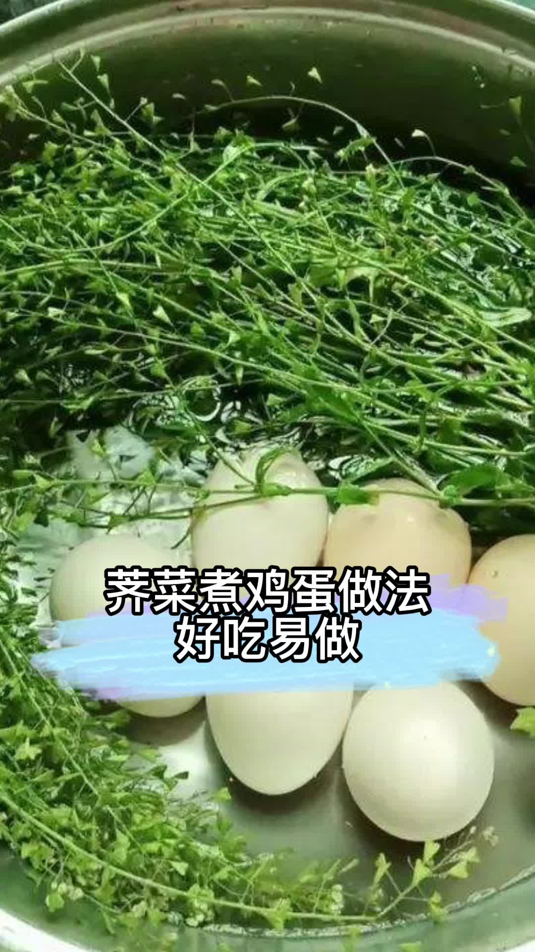 荠菜煮鸡蛋做法,你明白了吗?