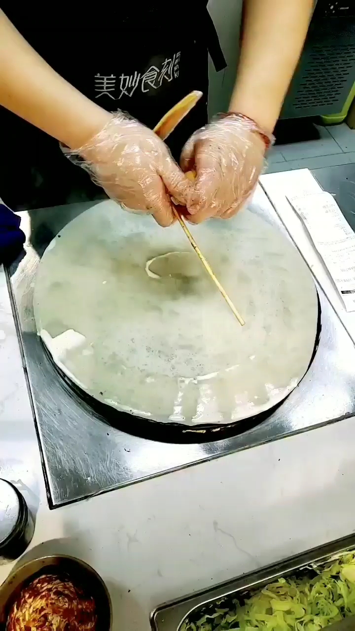 #全民正能量#夫妻开店首选,美妙食刻煎饼店