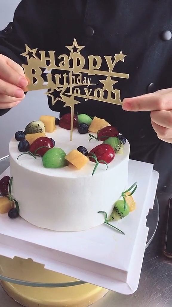 #生日蛋糕#夏日水果主题生日蛋糕