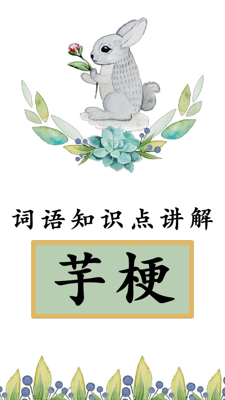 学习下芋梗读音