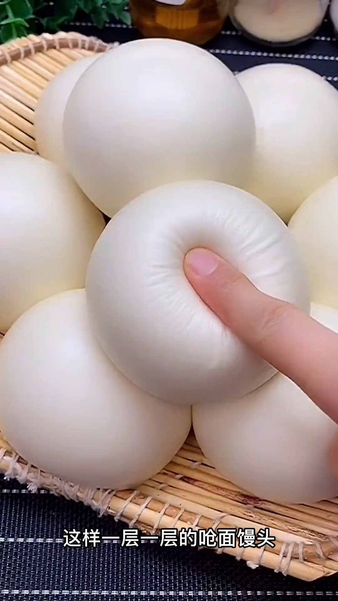 #美食#炝面大馒头