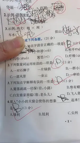 今天晚上八点!直播批卷子第二波!