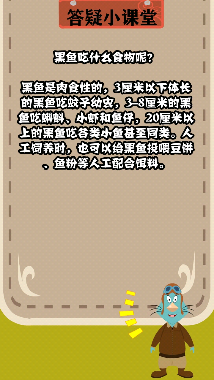 黑鱼吃什么食物呢?