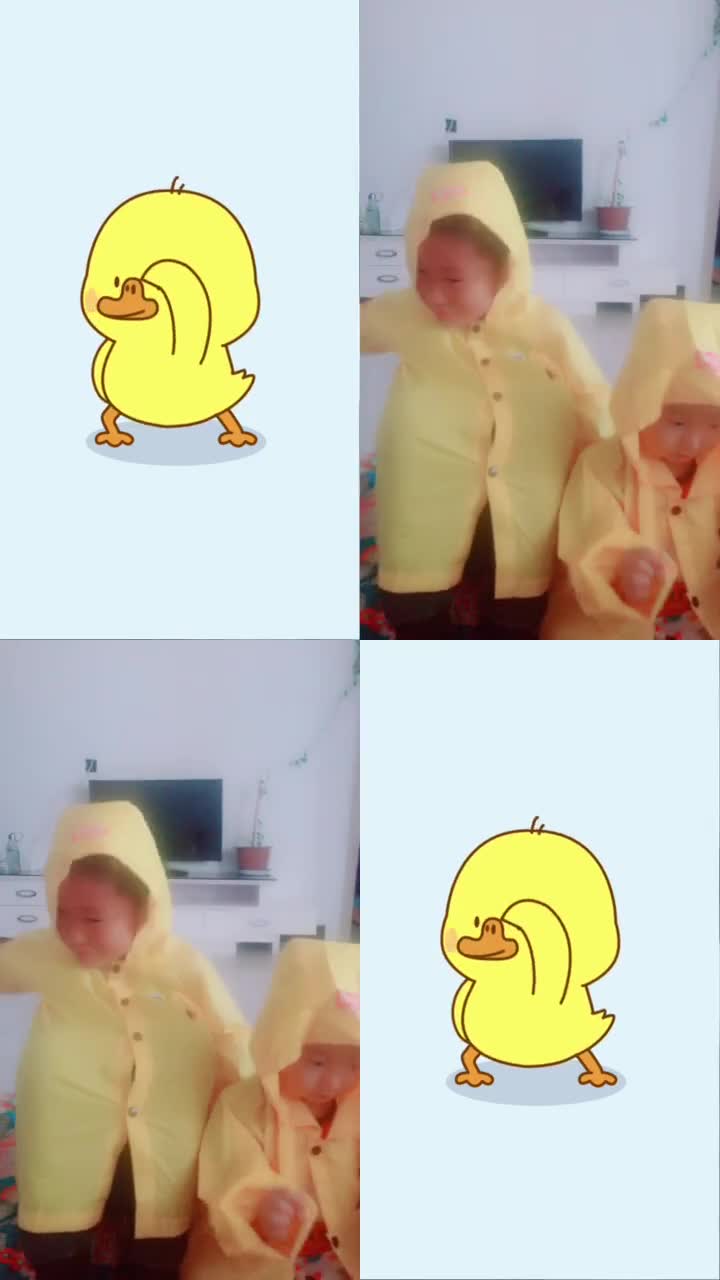妈妈的两只小黄鸭