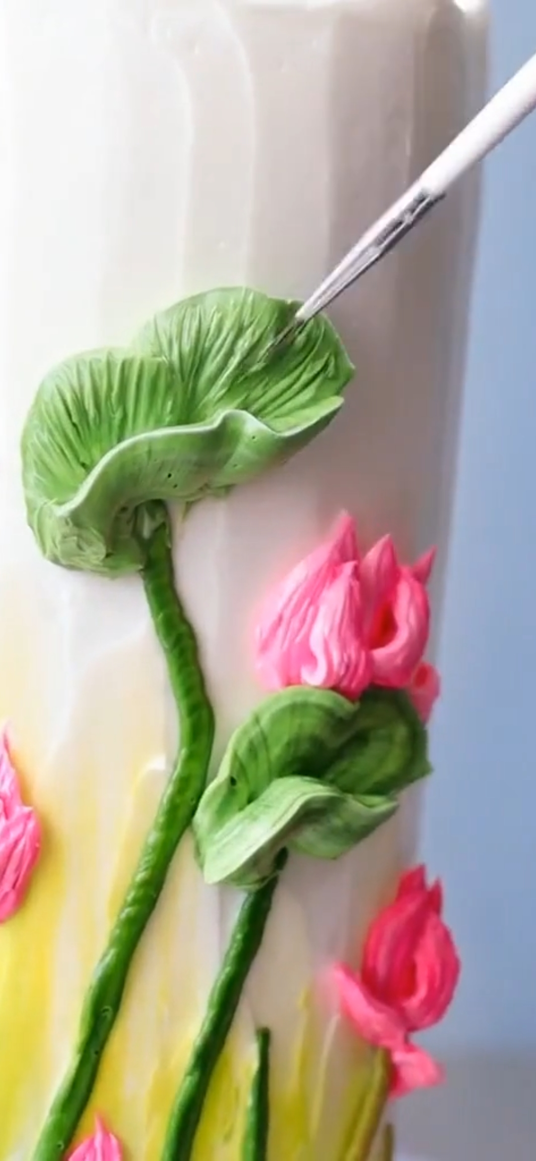 3D素描,奶油蛋糕。