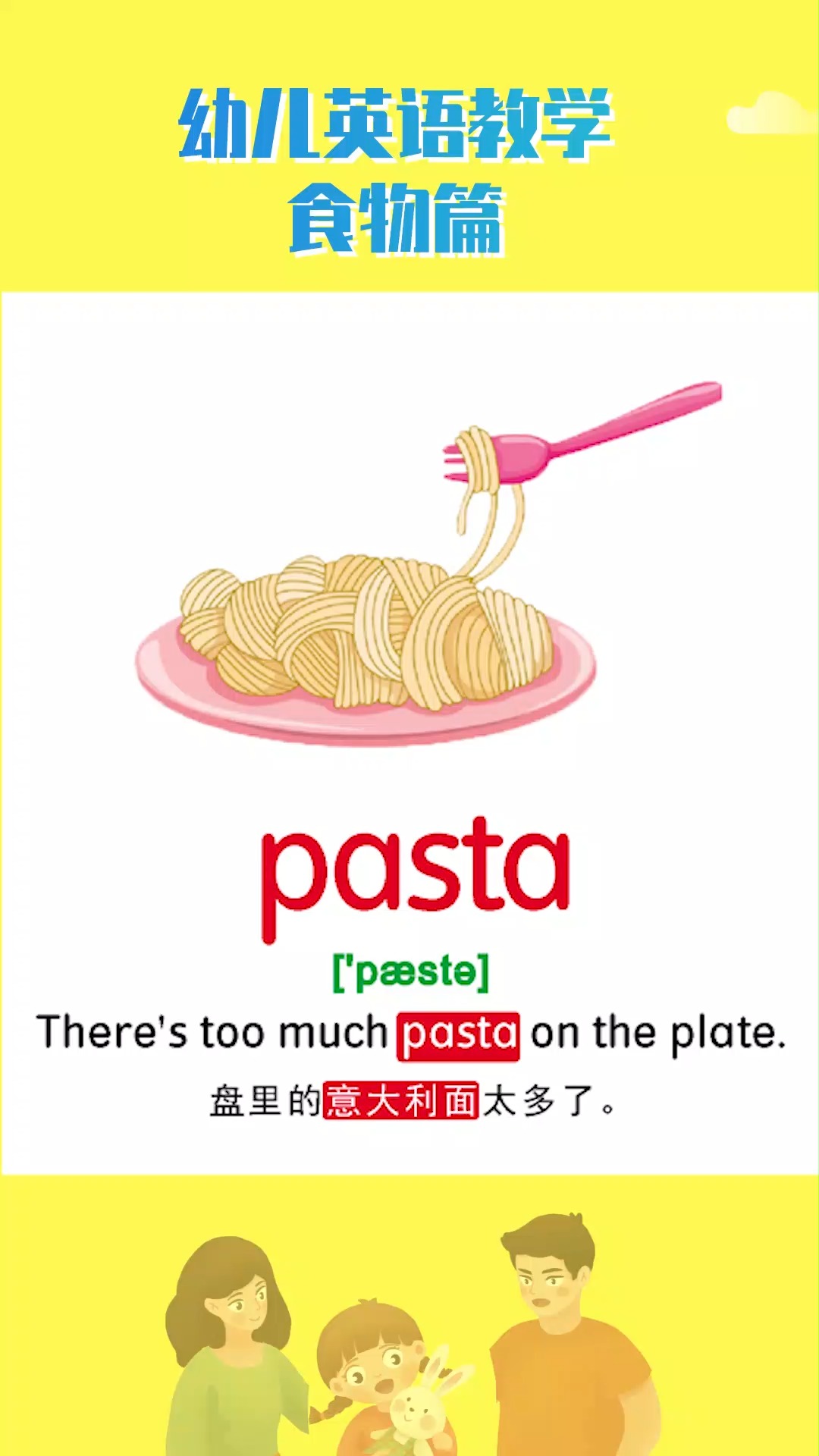 #英语学习#英语单词学习-食物篇-意大利面