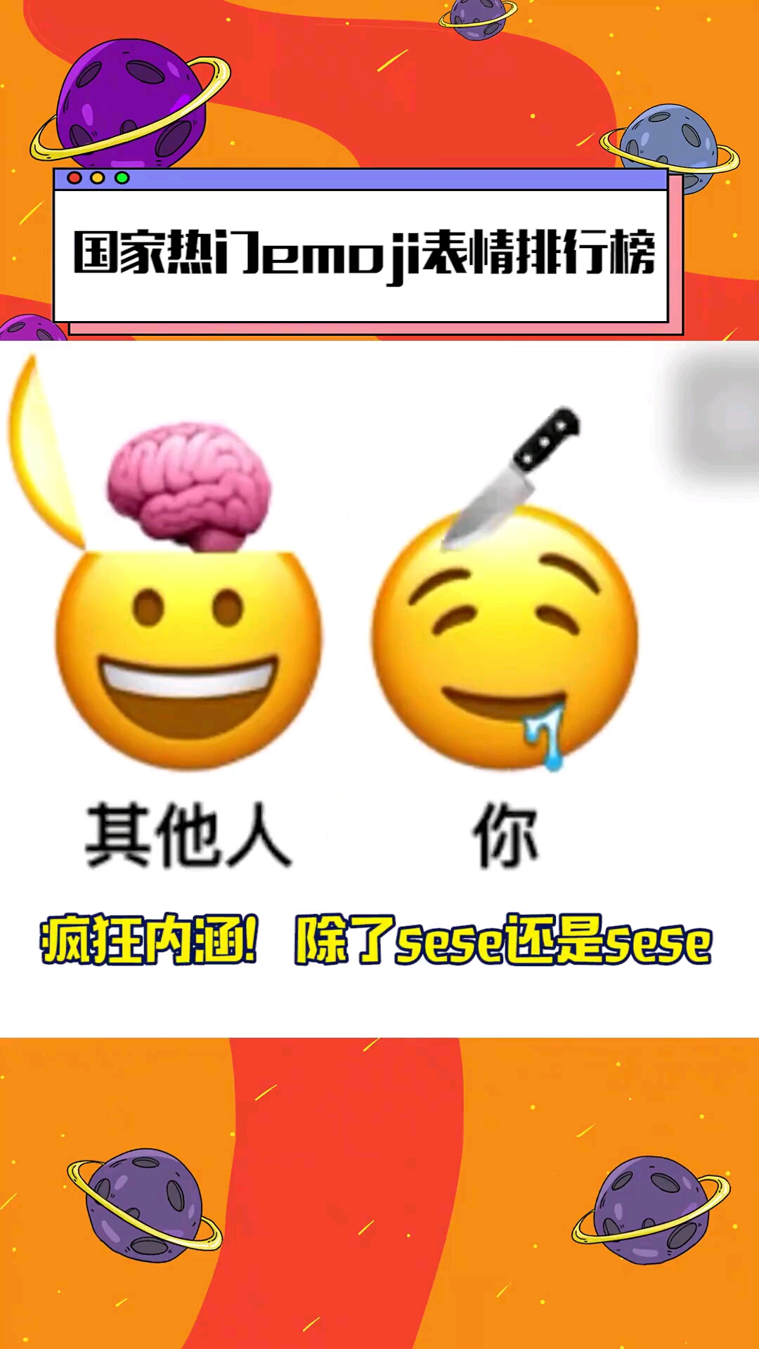 国家热门emoji表情排行榜!