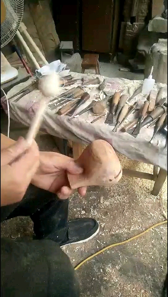 简约而不简单,手工木鱼