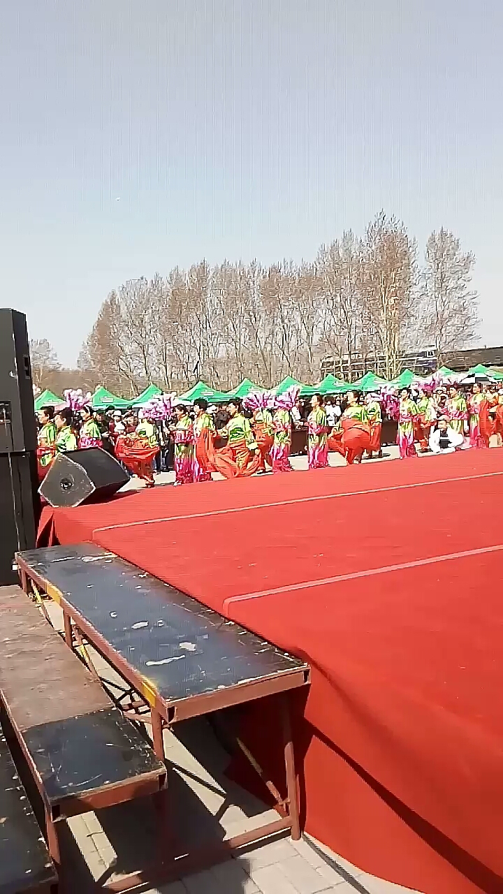 这是黑龙江省鸡西市,杏花山旅游节演出