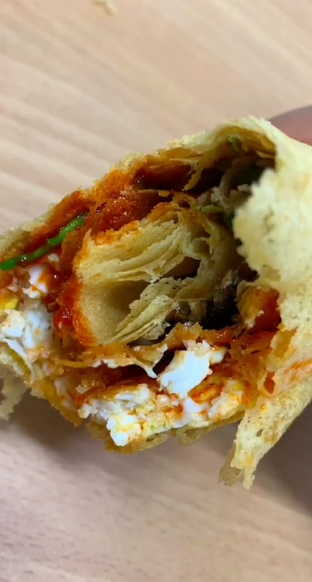 #爱美食爱生活#豪华版煎饼卷大葱