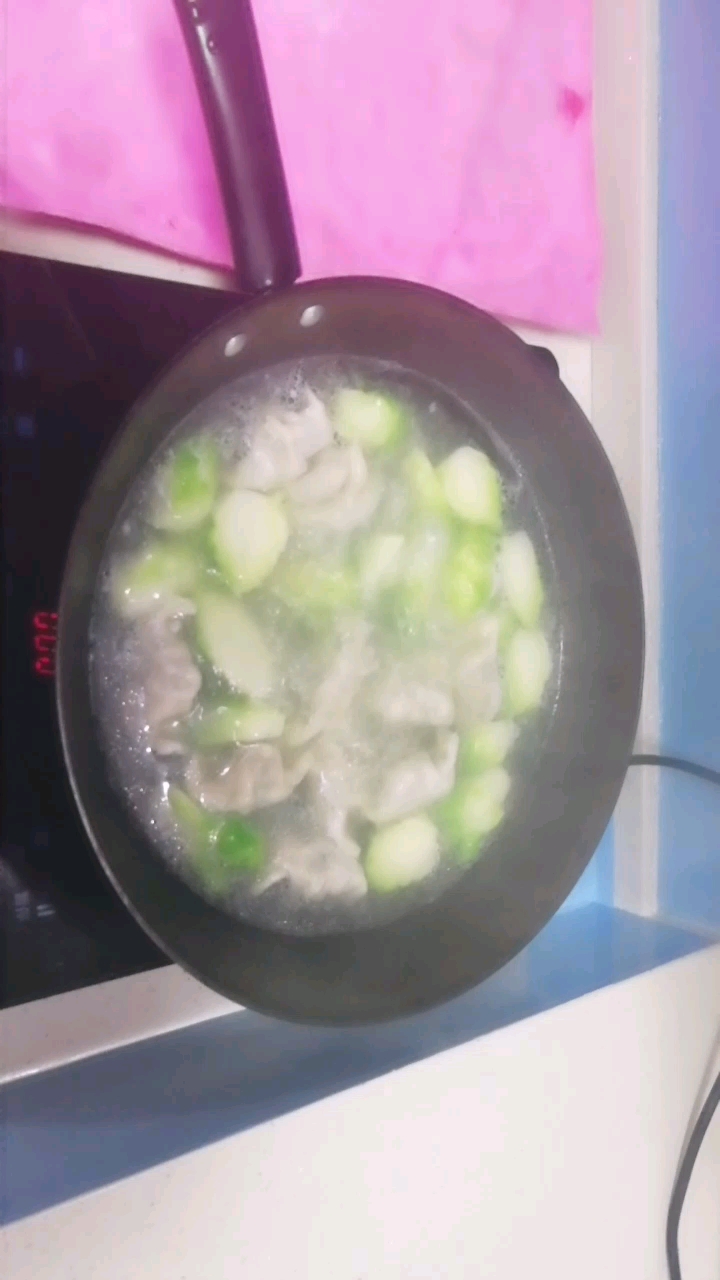 千头菜煮水饺,你们吃过吗?