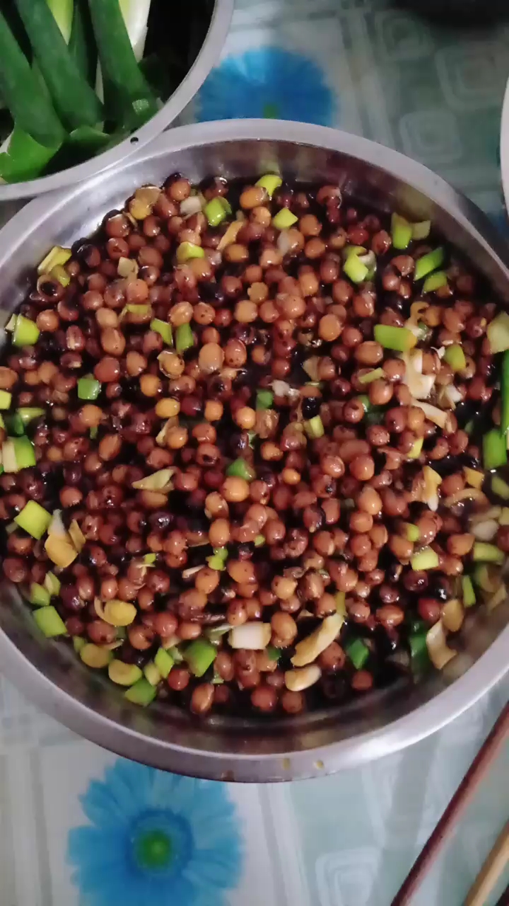 最牛的菜!豆粒咸菜,葱粘酱,马玲菜熬豆面!