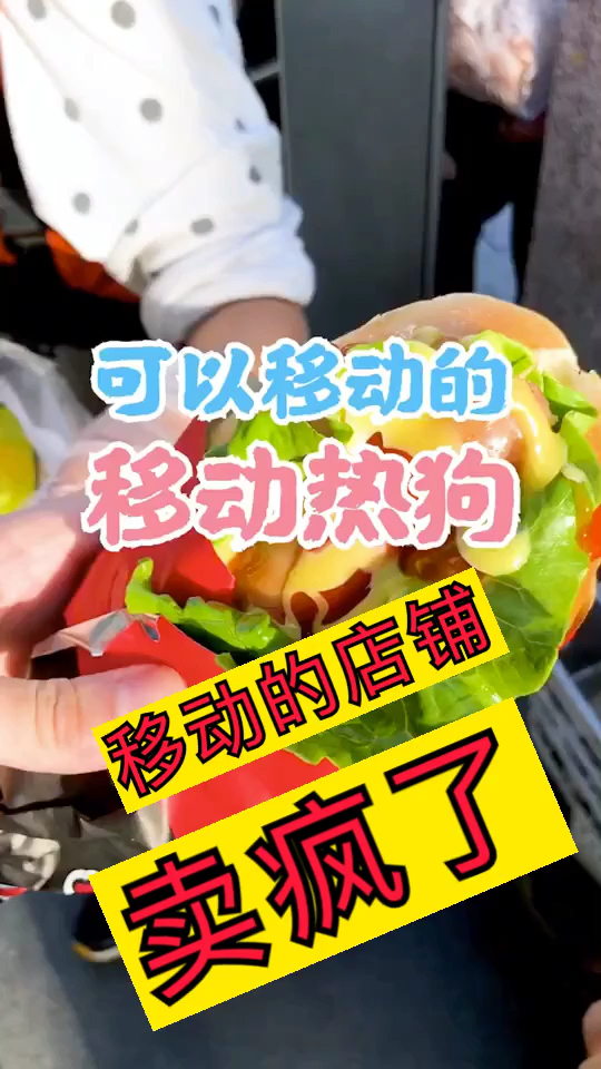 #我还是曾经那个少年#移动热狗 手握汉堡 移动汉堡 行走的热狗 2020年火爆创业小吃 有