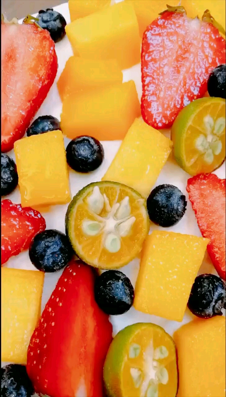 不可辜负的美食水果拼盘蓝草柑橘水果沙拉