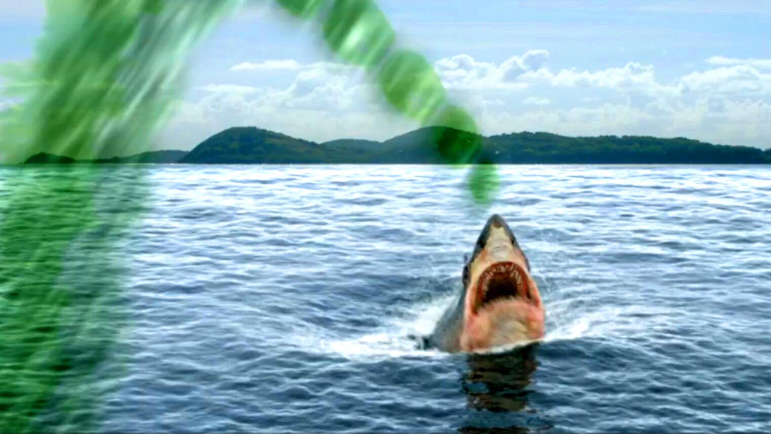 海洋鲨鱼可以射出毒液,中毒的人们,会像丧尸一样咬人