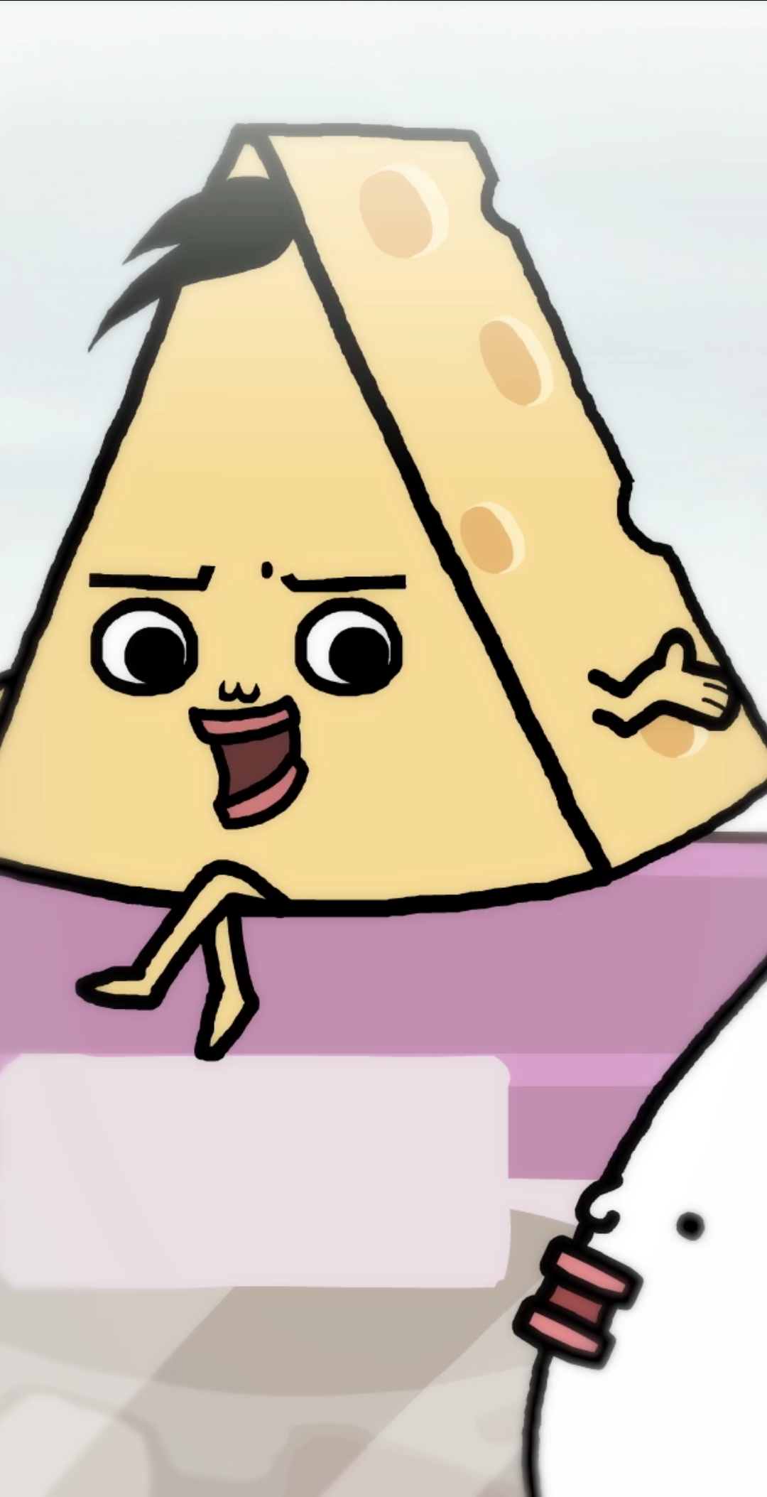 #我的秘密食谱#我想成为浓香芝士蛋奶意面!#芝士 #芝士面 #动漫 #原创 #冰箱 #拜拜