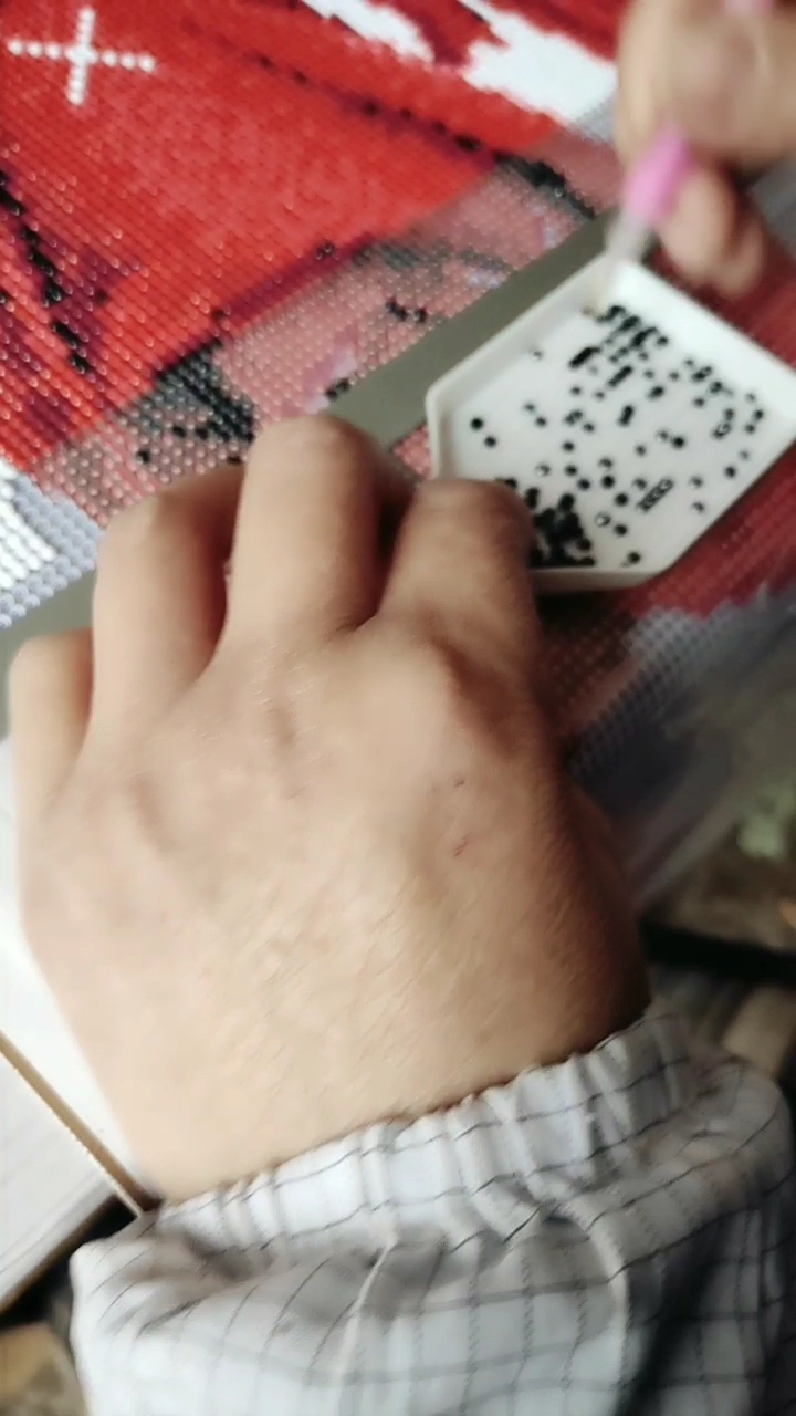 做的砖石画手工