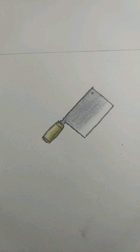 简笔画菜刀