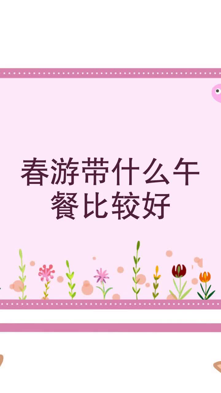 春游带什么午餐比较好