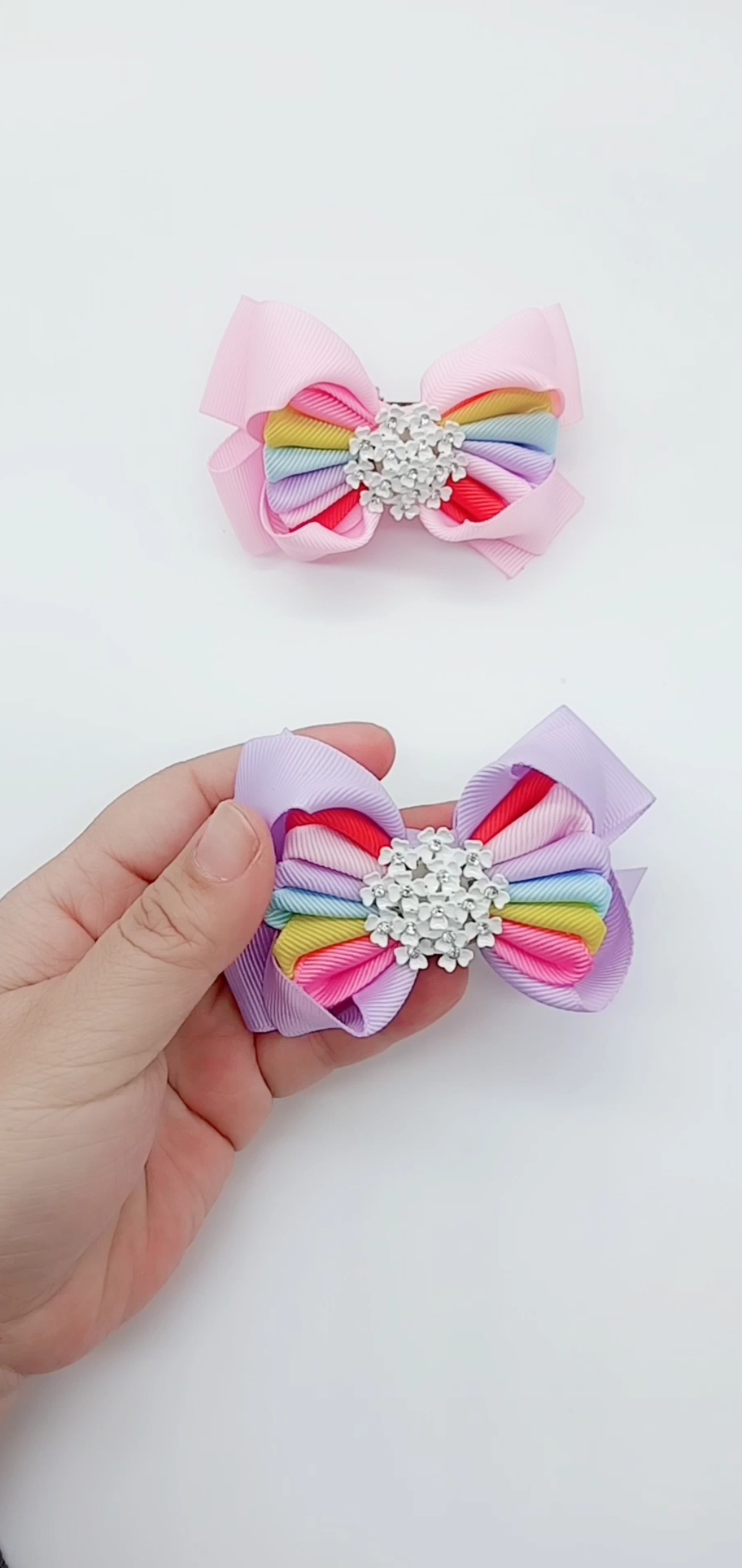 #手工制作#diy蝴蝶结,做不一样的蝴蝶结,很鲜亮的颜色,你可喜欢?