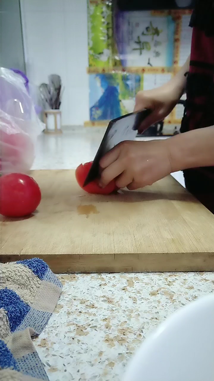 西红柿炒鸡蛋米饭