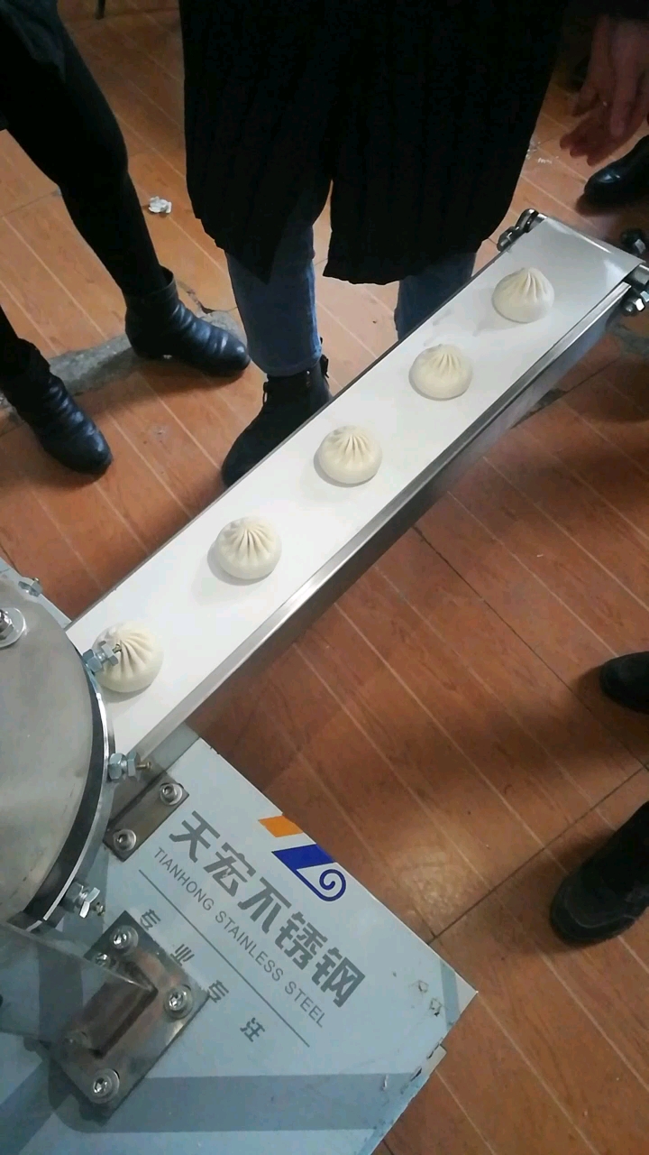 全自动新型无噪音包子机试机现场