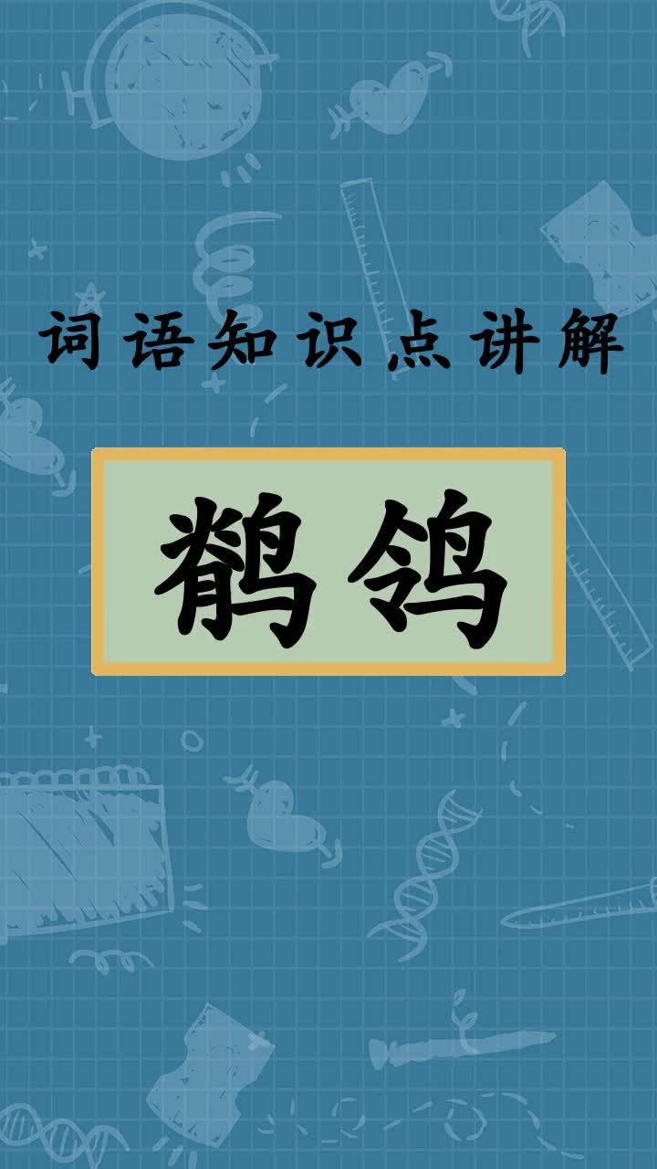 学习下鹡鸰怎么读