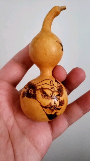 #民间艺术#烙画葫芦~大鱼海棠