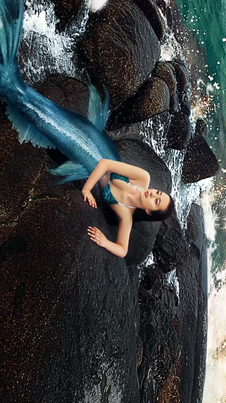 #婚纱照#美人鱼特效