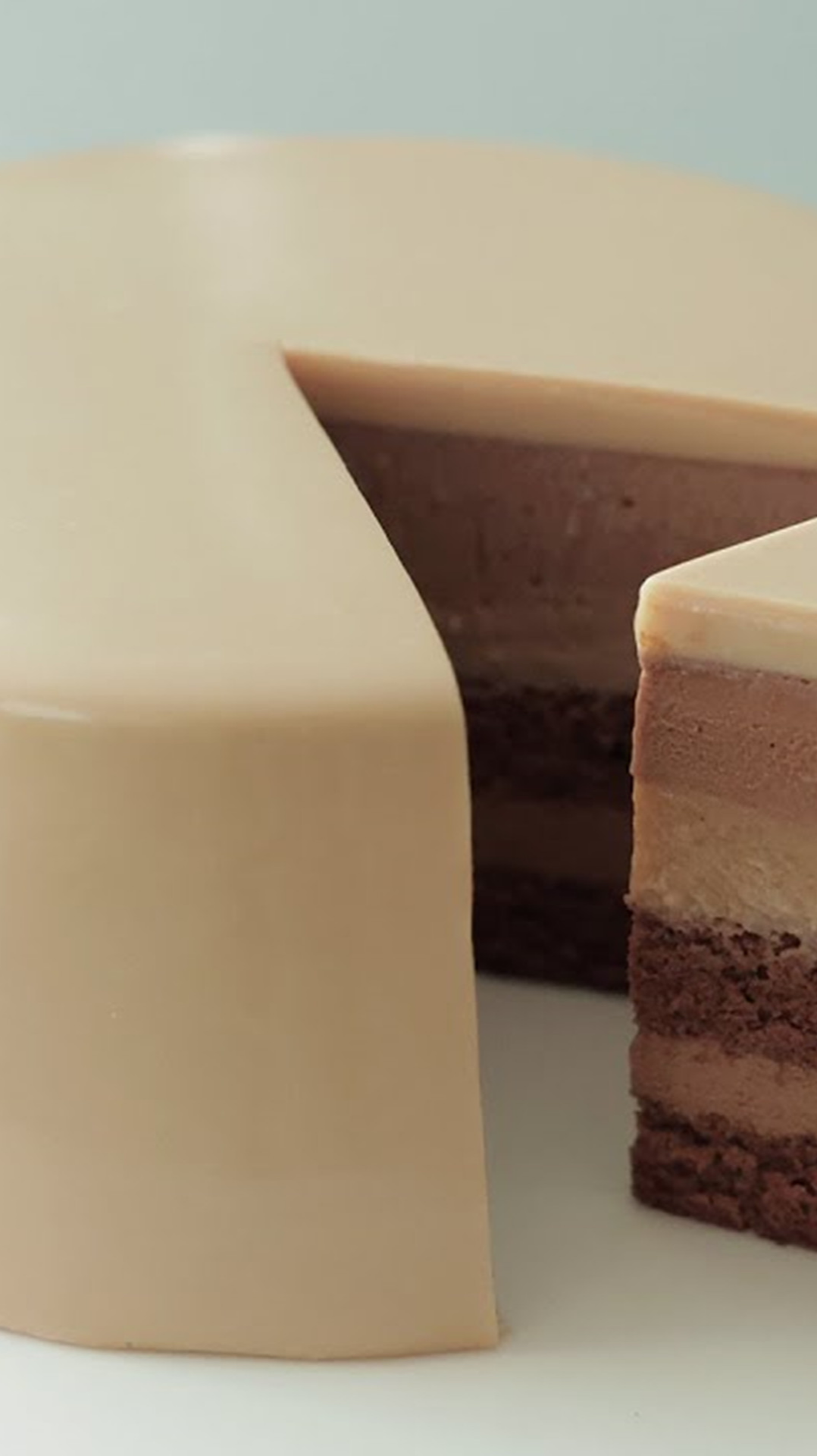 #治愈系#伯爵灰巧克力芝士蛋糕 (中)