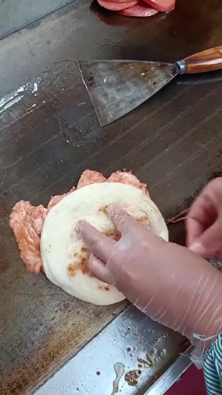 豪华版里脊肉夹馍