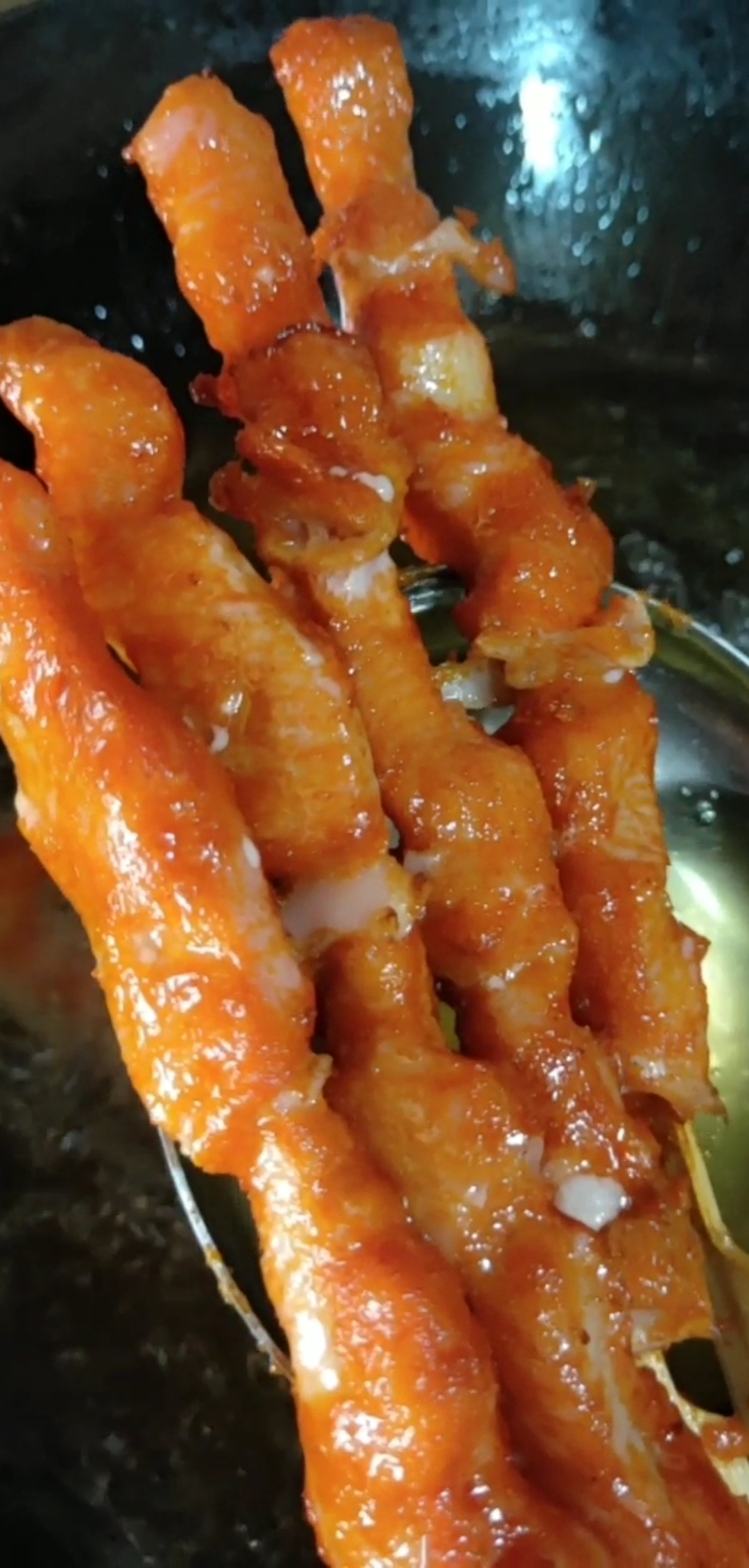 #美食看中国#骨肉相连速冻的不用解冻就可以这样炸