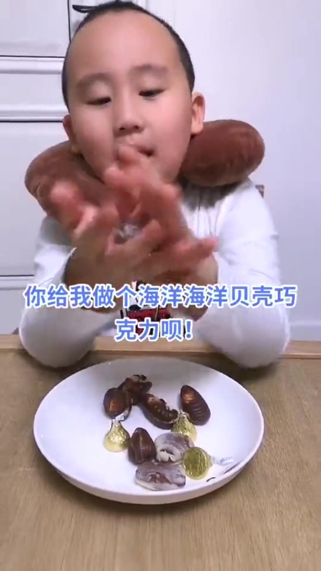 #搞笑段子#海洋贝壳巧克力?网友:儿子的要求真的是越来越难满足了