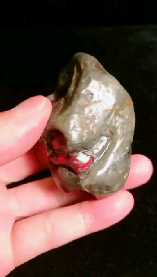 #快要憋疯的你#昌化田黄鸡血石牛角冻底原石