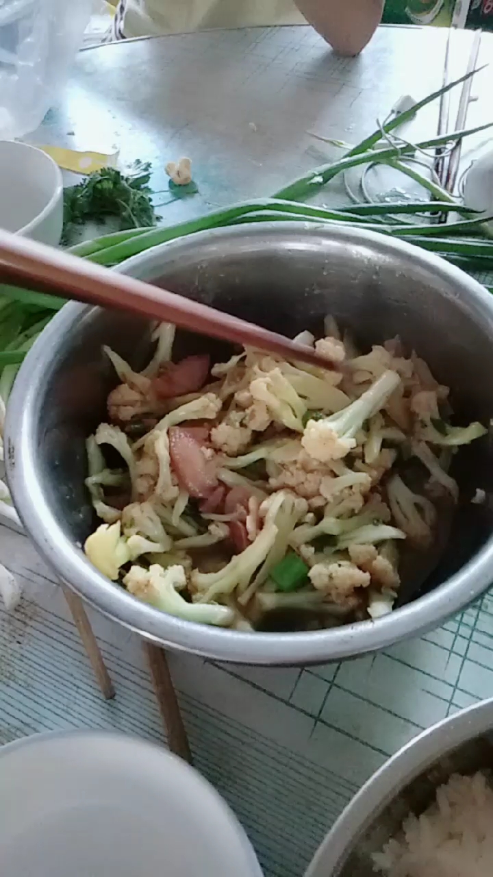 菜花炒肉