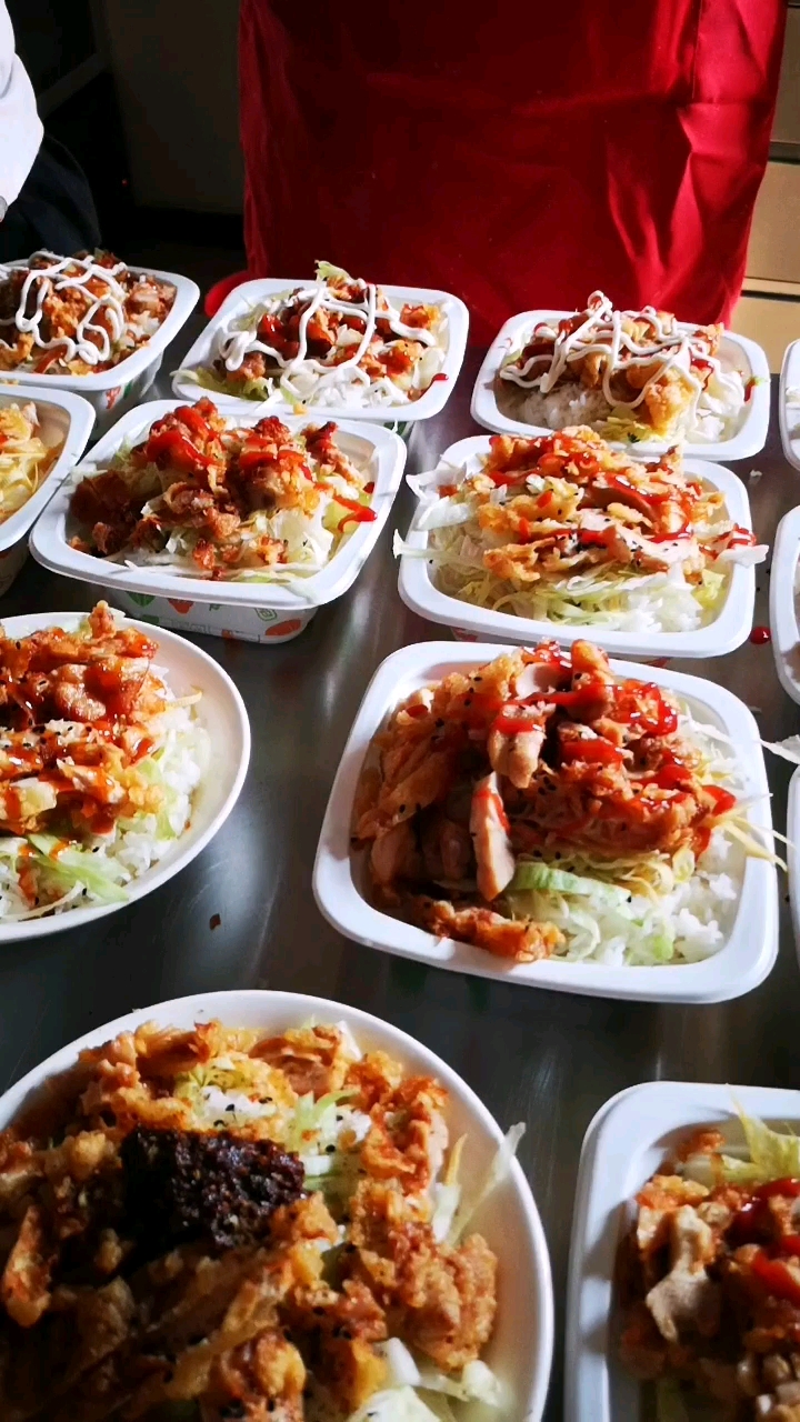 烤肉拌饭 脆皮鸡饭