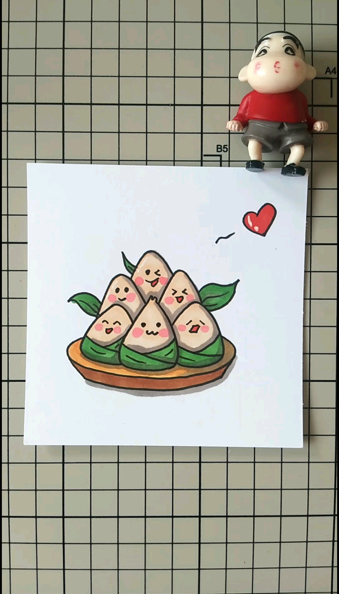 #简笔画#简笔画粽子