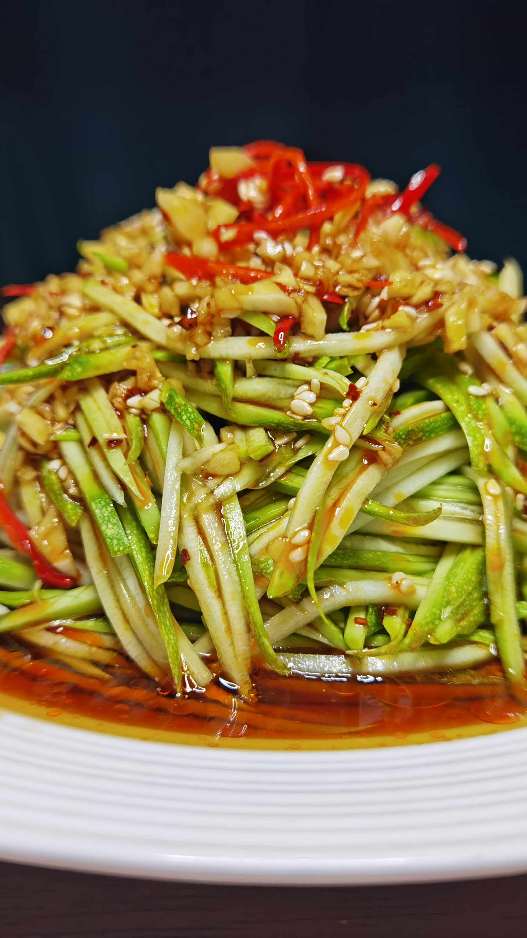 #凉拌西葫芦#凉拌西葫芦丝,酸辣脆爽,爽口解腻,做法简单!