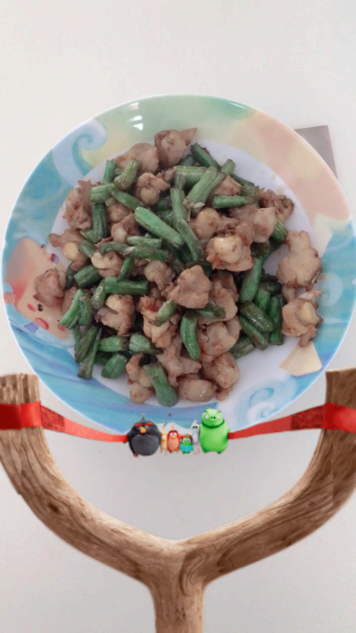 #家乡特色美食#新学的鸡脆骨炒豆角