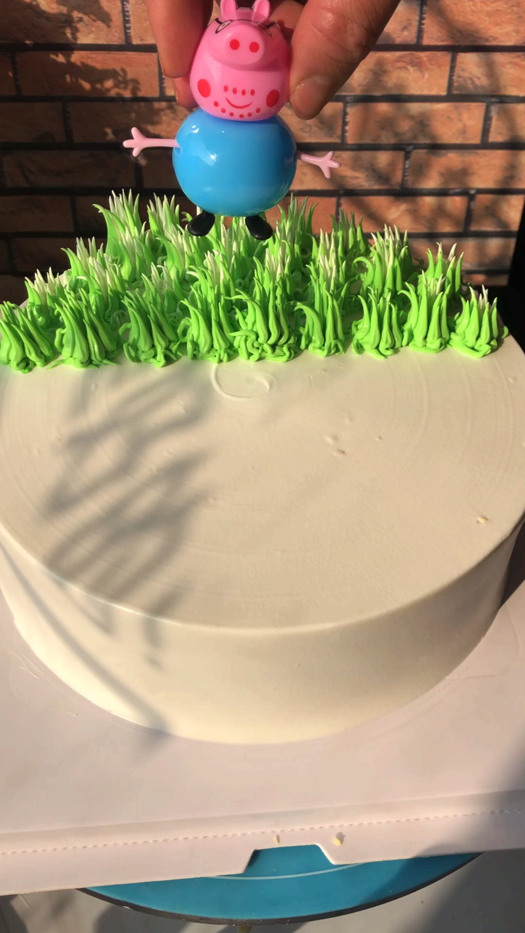 #生日蛋糕#小猪佩奇爱吃草