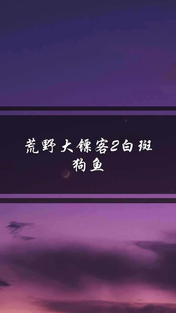 荒野大镖客2白斑狗鱼