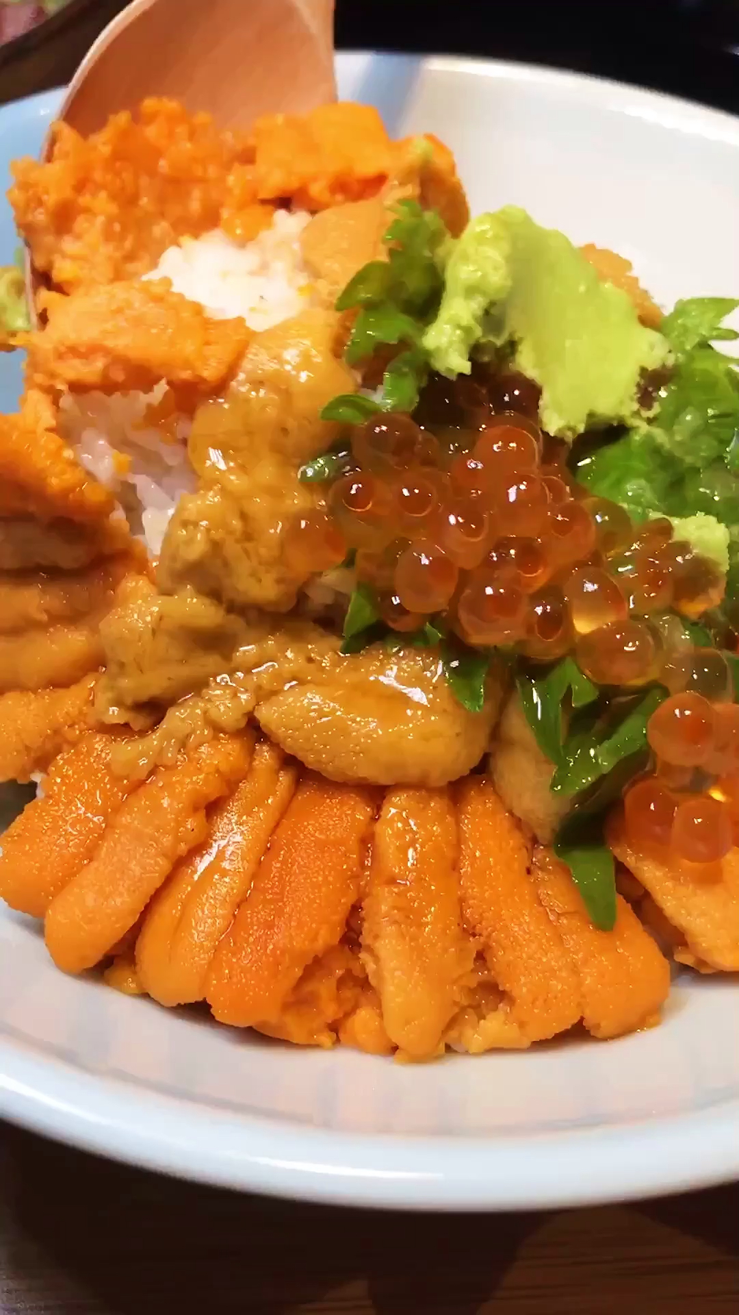 #秀出我的家乡味#海胆拌饭来一碗 无敌鲜!