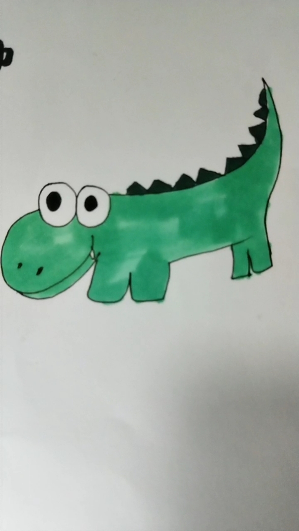 画一个萌萌哒的小鳄鱼